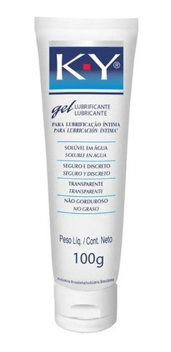 Gel Lubricante Intimo Transparente Soluble En Agua Ky X 100g