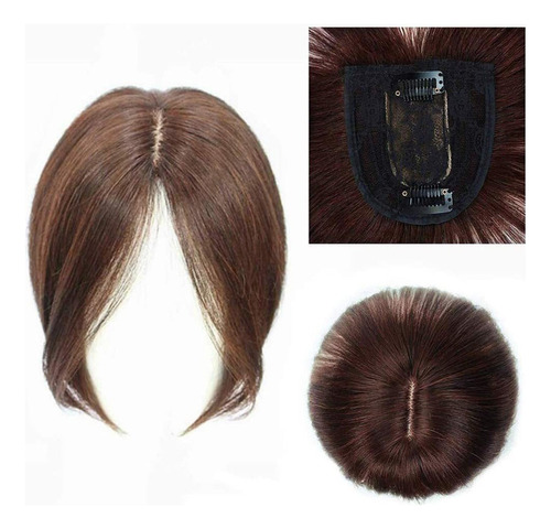 100% Human Hair Topper Piecesr Crown Topper Clip In Top