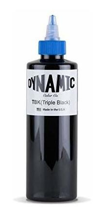 Tinta Para Tatuajes Triple Black Dynamic, 8 Oz, Ee. Uu.