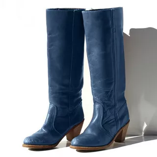 Las Mujeres De Vaquero Botas De Equitación Retro De Gran Tam