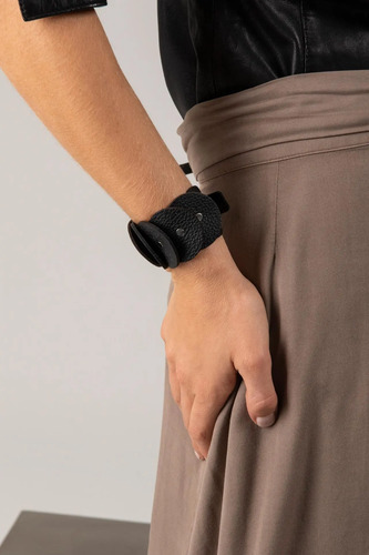 Manilla De Cuero Para Mujer Eslabones Vélez | Cuotas sin interés