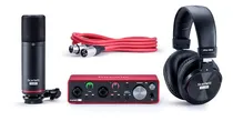 Comprar Interfaz de audio Focusrite Scarlett 2i2 Studio roja y negra 3.ª gen