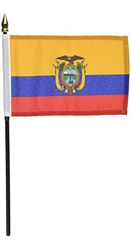 Tienda De Banderas De Ee. Uu. Bandera De Ecuador 4 X 6 Pulga