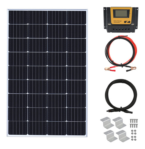 Kit Panel Solar Vatio Voltio Modulo Monocristalino Carga Rv