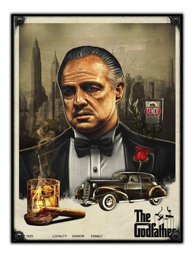 #902 - Cuadro Decorativo Vintage El Padrino Poster No Chapa