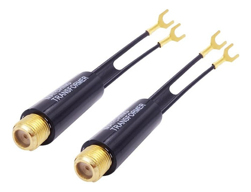 Adaptador Convertidor 75 Ohm A 300 Ohm Con Conector F