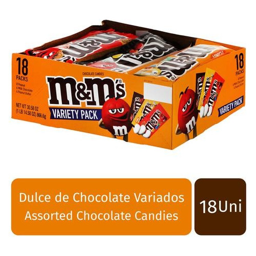 Chocolates M&m Variados X18und