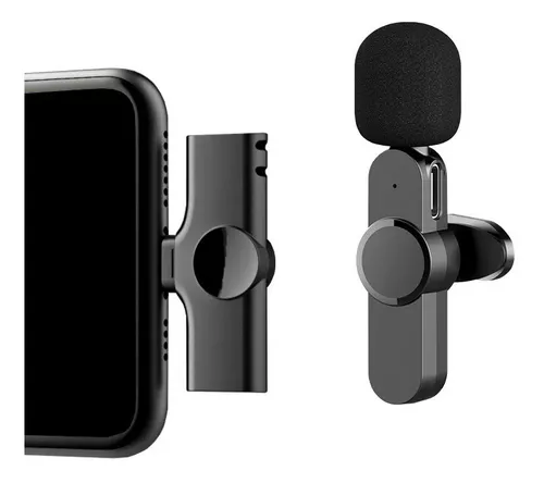 Micrófono Lavalier inalámbrico USB C, micrófono Bluetooth de solapa para  Apple iPhone 15 Pro Max/ Plus, Lavalier Microfono Inalambrico para teléfono