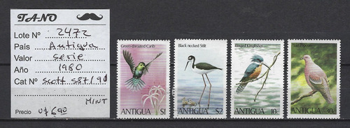 Lote2472 Antigua Serie Año 1980 Mint Aves