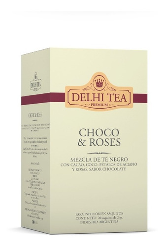 Imagen 4 de 8 de Delhi Tea Té Premium X 20 Saquitos