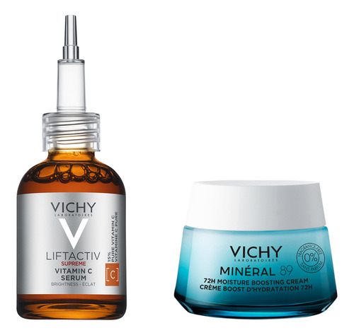 Kit Vichy Serum Vitamina C + Crema Mineral 89 S/fragancia