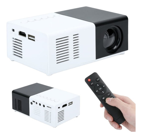 Mini Proyector Portátil 1080p Led Av Vga Hdmi Usb Sd Color Gris