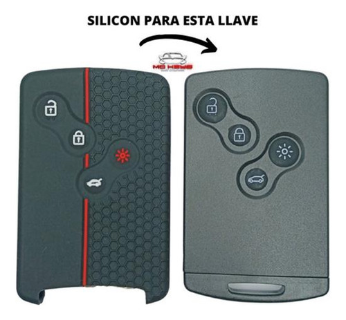 ` Silicón Funda Tarjeta Llave Renault Koleos Fluence Captur