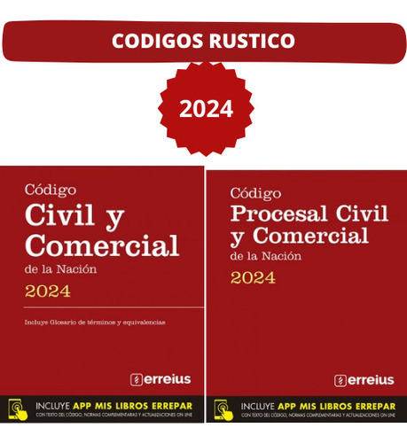 Codigo Civil Y Comercial + Procesal Civil Y Comercial Rustic