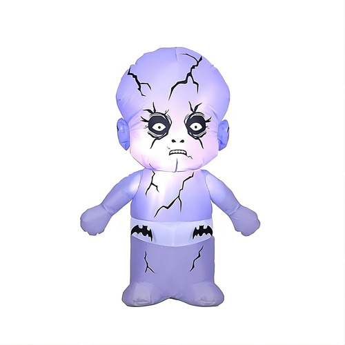 Inflable Halloween Bebé Espeluznante Luz Led 122 X 74cm