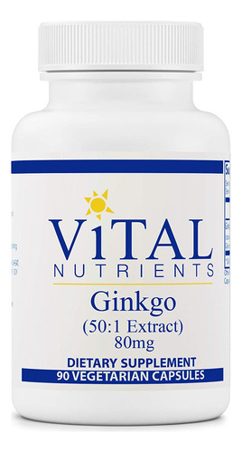 Vital Nutrients - Ginkgo (extracto 501) - Apoya La Agudeza M