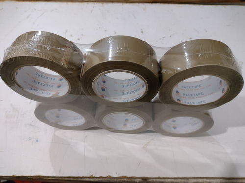 Imagen 3 de 5 de Cinta Canela Adhesiva Packtape 6 Piezas