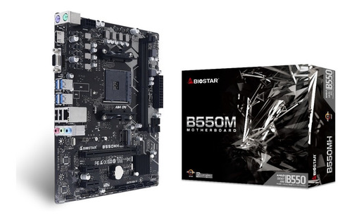 Tarjeta Madre Biostar B550mh Am4 Ddr4 Hdmi Vga 