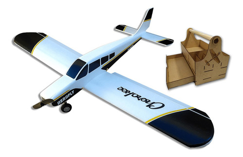 Aeromodelo Cherokee + Eletrônica, Bateria E Carregador Kit 4 Cor Amarelo