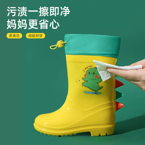 Botas Para Lluvia Niño Dinosaurio Botas De Lluvia Duradero B