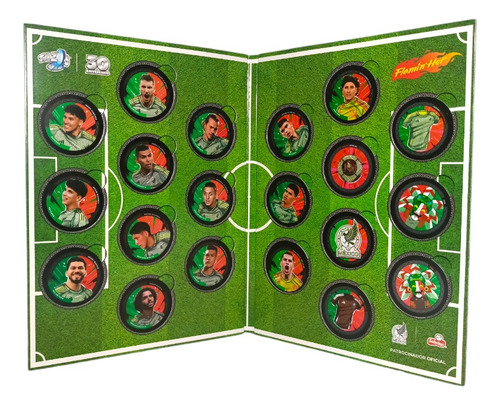 Album Coleccionador + Tazos Completos De Selección Mexicana