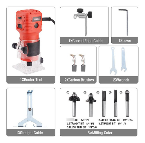 Enrutador De Madera 650 W 110 V Herramientas Carpintería