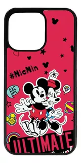 Funda Protector Case Para iPhone 15 Pro Max Mickey Minnie