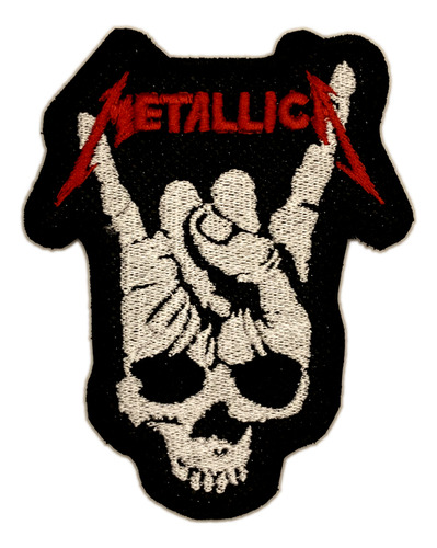 Metallica Rock Hand - Velcro - Parche Bordado