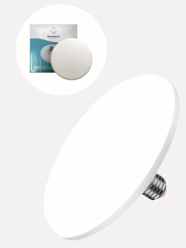 Lámpara De Sobreponer Redonda 20w Luz Blanca 6500k