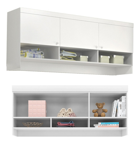 Imagem 3 de 7 de Quarto Modulado Infantil Com Cômoda Eloisa Mdf Phoenix