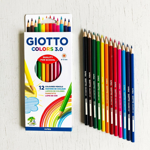 Lapiz Giotto 12 Colores Mina Ø 3mm