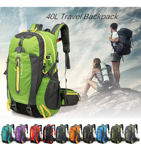 Mochila De Viaje Para Portátil De Senderismo, 40 Litros, Res