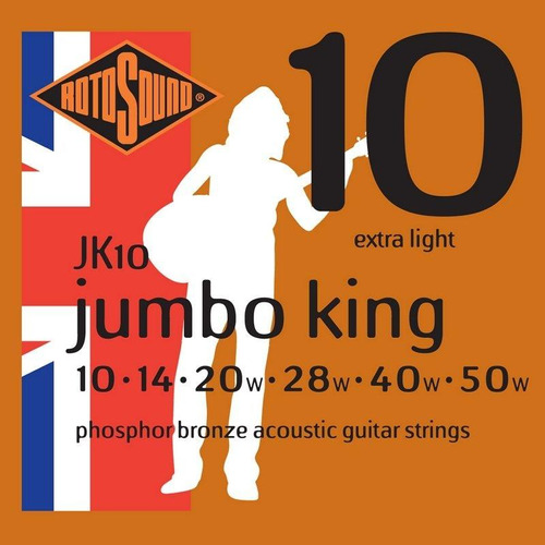 Cuerdas Guitarra Electroacústica Jk10 (jumbo King)