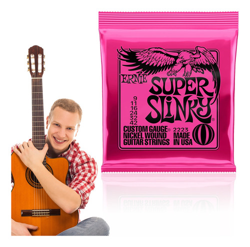 Cuerdas Guitarra Eléctrica 9-42 Super Slinky 2223