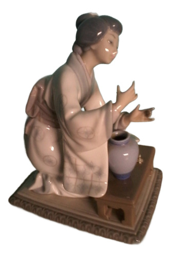 Porcelana Lladró Geisha 19,5 Cmtrs (Usado)