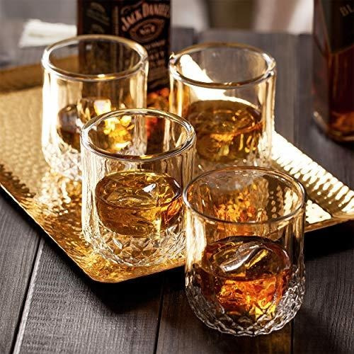 Vasos De Whisky De Cristal Doble Pared