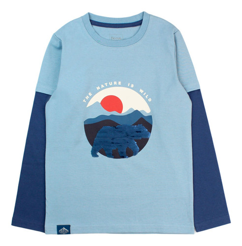 Polera Arctic Azul Kids Niño