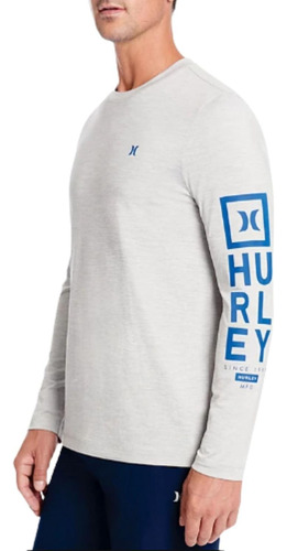 Licra O Polo De Surf Hurley Rashguard Hombre Manga Larga - G