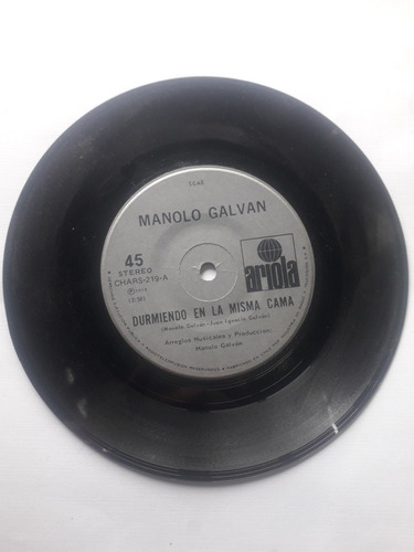 Vinilo Single Manolo Galvan 