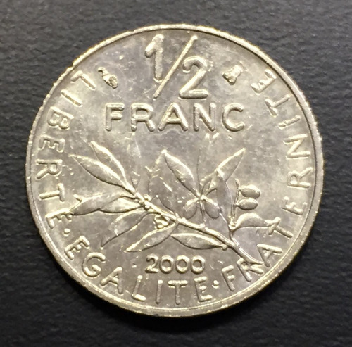 Fra172 Moneda Francia 1/2 Franc 2000 Au-unc Ayff