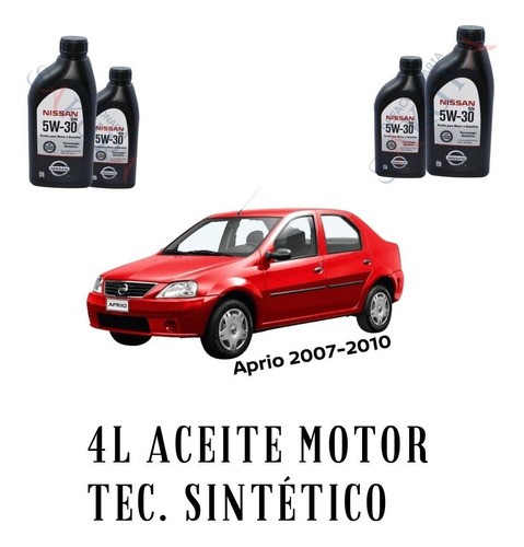 4 Litros Aceite Sintetico Aprio 2008 Nissan