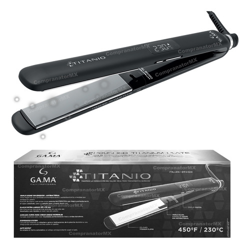 Plancha Alaciadora Cabello Digital Titanio Iones Ozono Pelo