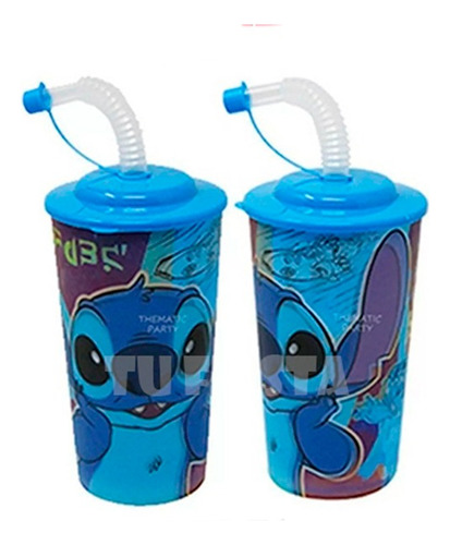 20 Vasos  Dulceros Lenticulares Fiesta Stich