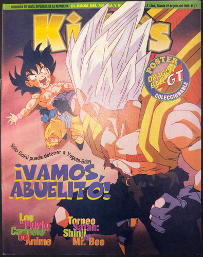 Revista Kidys #77 - Anime La República - Año 2000