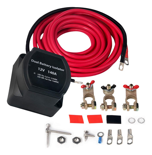 Kit De Aislamiento De Bateria Dual, Relay Sensible De Voltaj