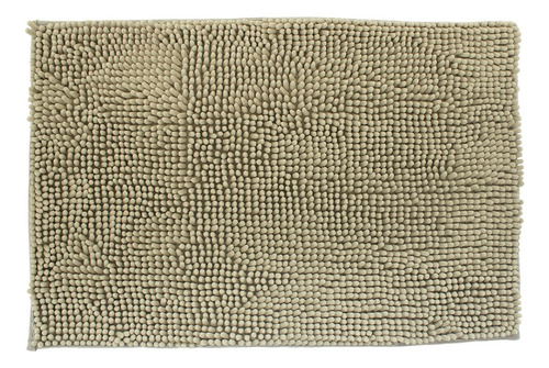 Tapete De Baño Dib Shaggy Silk 50x80 Cm Colores Color Gris