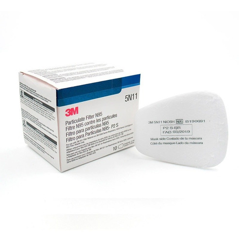 Filtros 3m Para Particulas N95, N511 Caja 10pz