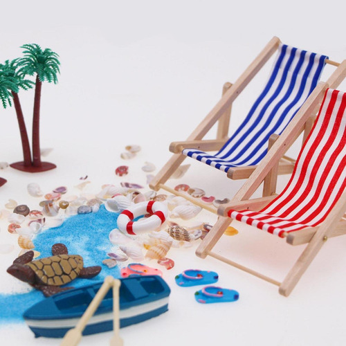Decoración De Casa De Muñecas En Miniatura De Playa