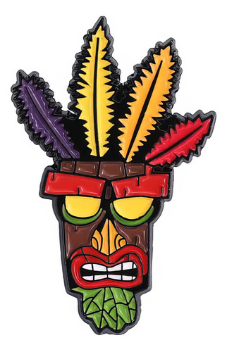 Pin Metalico Broche Crash Bandicoot Aku Aku