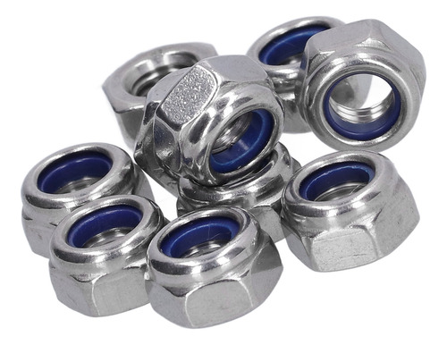 Tuerca De Seguridad Locknut, 100 Unidades, Insertada En Nail